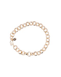 Pulseira Elo Português 8mm 18cm Banho 18K