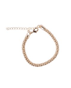 Pulseira Morango 5mm 15cm + 5cm  Banho 18K